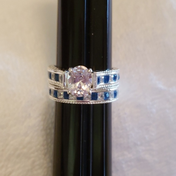 INC International Concepts Jewelry - 🛍5/$20<--CLEARANCE SALE!~RING SET W/ BLUE CZS~